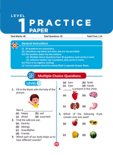 One for All Olympiads Previous Year Solved Papers Class 1 General Knowledge For 2025 Exam