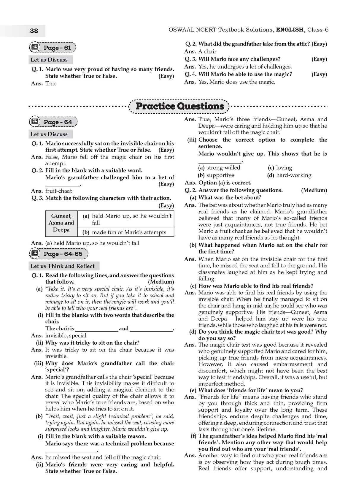 NCERT Textbook Solutions English Class 6 | For CBSE 2026-27 Exam | Based on Latest NCERT Poorvi | With Complete Solutions & Subjective Questions for Practice