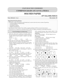 SSC (Staff Selection Commission)| CGL (Combined Graduate Level)|Tier-1| 27 Previous Solved Papers| Year-wise (2016 to 2024)| For Exam 2025