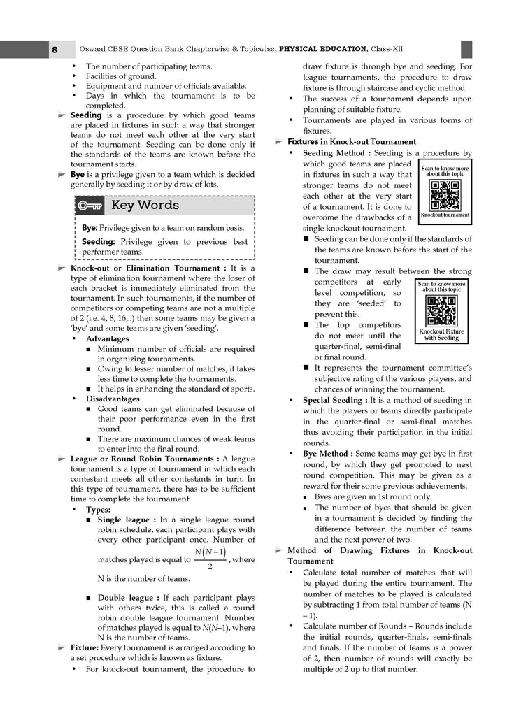 CBSE Question Bank Chapterwise and Topicwise SOLVED PAPERS Class 12 Physical Education For Exam 2026