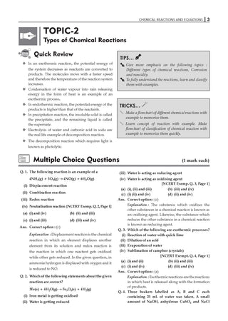 NCERT Exemplar (Problems - Solutions) Class 10 Science Book For Latest Board Exams