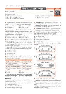 CBSE Question Bank Chapterwise and Topicwise SOLVED PAPERS Class 12 Economics For Exam 2026