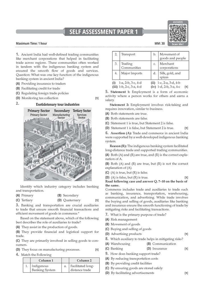 CBSE Question Bank Class 11 Business Studies For 2026 Exam