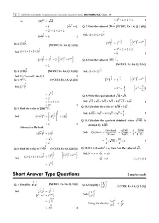 Karnataka Chapter-wise and Topic-wise Question Bank | Class 9 | Mathematics | For 2027 Exam | based on KSEAB syllabus & SCERT Textbooks & NCERT Exemplar | With Oswaal.ai