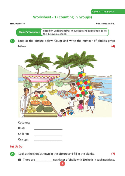 One for All Workbook Class 2 Mathematics | 50+ Concept-wise Perforated Worksheets | Based on NCERT Joyful | NEP 2020 & NCF 2023 Aligned | For CBSE & State Boards | Builds Concept Clarity & Scientific Skills