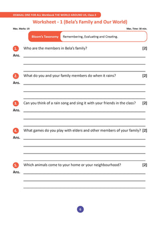 One for All Workbook Class 3 The World Around Us| 50+ Concept-wise Perforated Worksheets | Based on NCERT Our Wondrous World | NEP 2020 & NCF 2023 Aligned | For CBSE & State Boards | Builds Concept Clarity & Scientific Skills