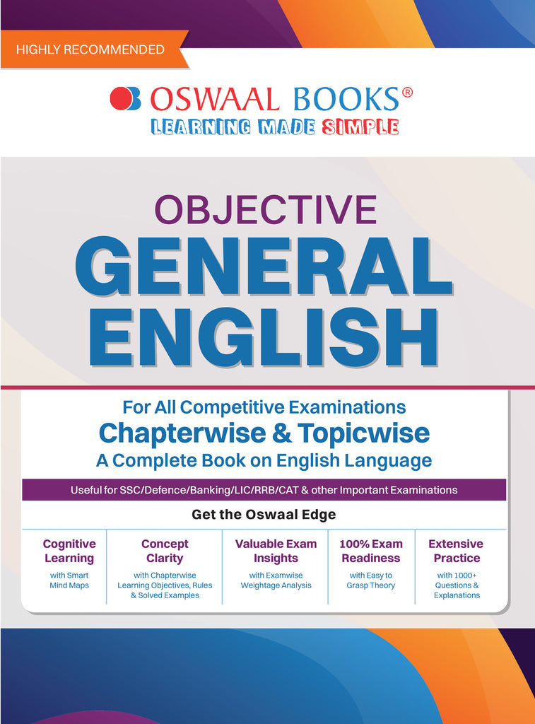 Objective General English Chapter-wise & Topic-wise For All Competitive Examinations | A Complete Book on English Language | For Latest Exams