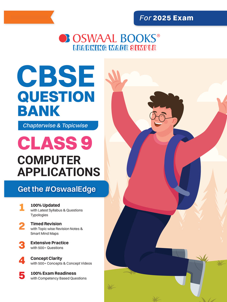 CBSE Question Bank Class 9 Computer Application, Chapterwise And Topicwise Solved Papers For 2025 Exams