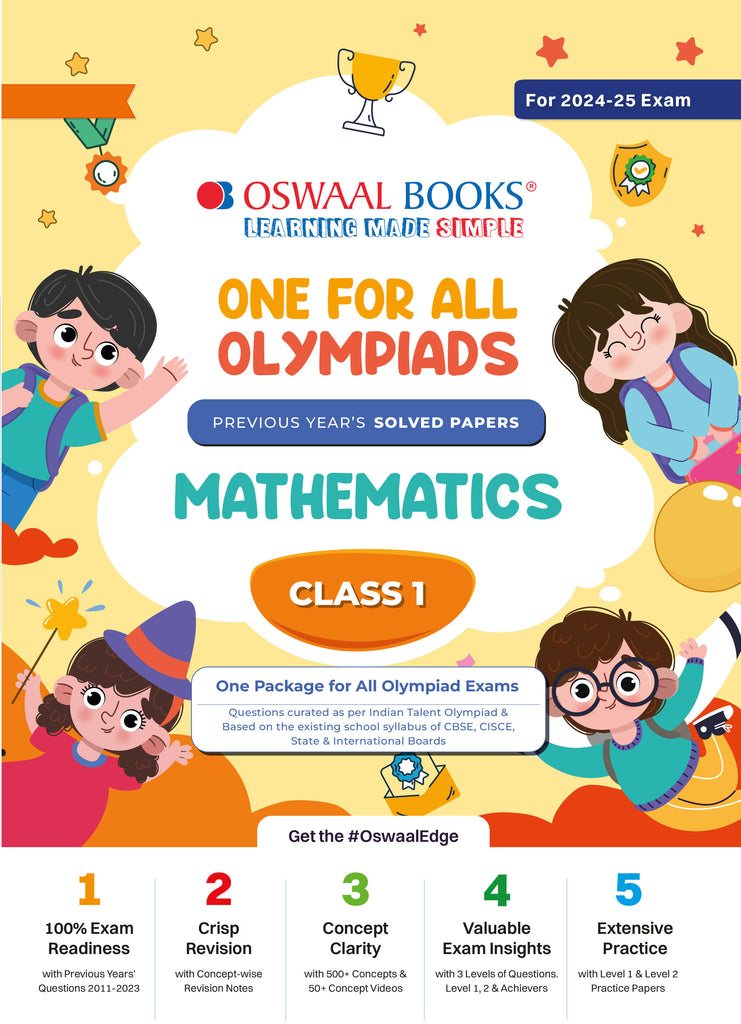 One For All Olympiad Class 1 Mathematics | Previous Years Solved Papers | For 2024-25 Exam