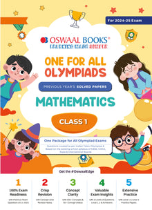 One For All Olympiad Class 1 Mathematics | Previous Years Solved Papers | For 2024-25 Exam