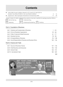 CBSE Question Bank Class 11 Business Studies, Chapterwise and Topicwise Solved Papers For 2025 Exams