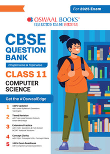 CBSE Question Bank Class 11 Computer Science, Chapterwise and Topicwise Solved Papers For 2025 Exams