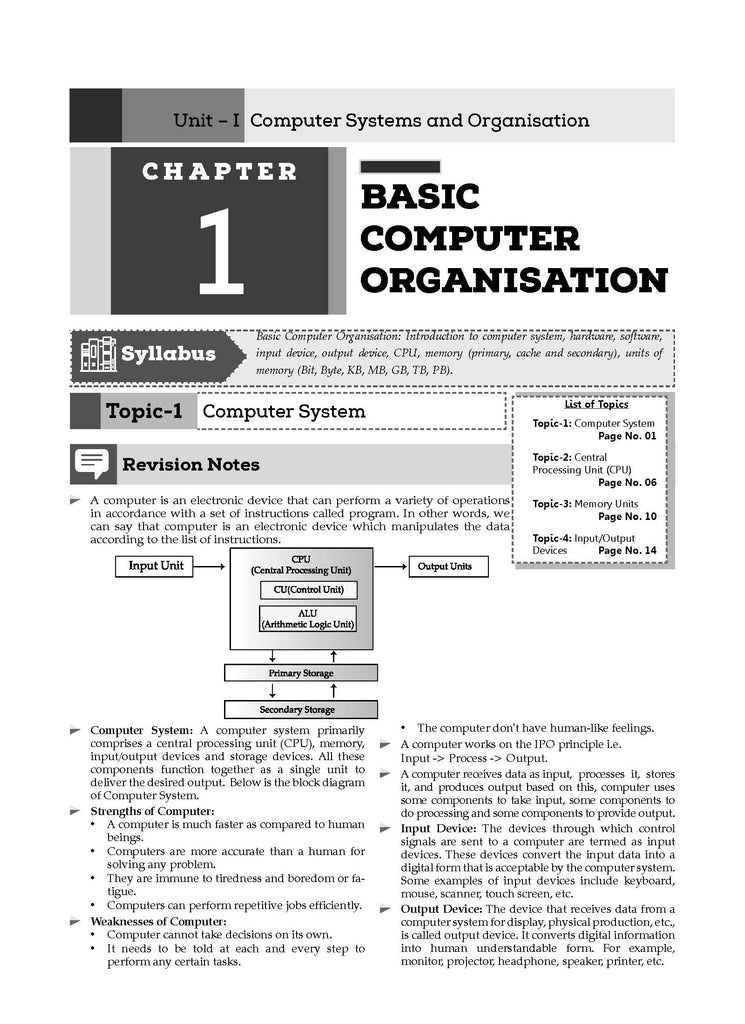 CBSE Question Bank Class 11 Computer Science, Chapterwise and Topicwise Solved Papers For 2025 Exams