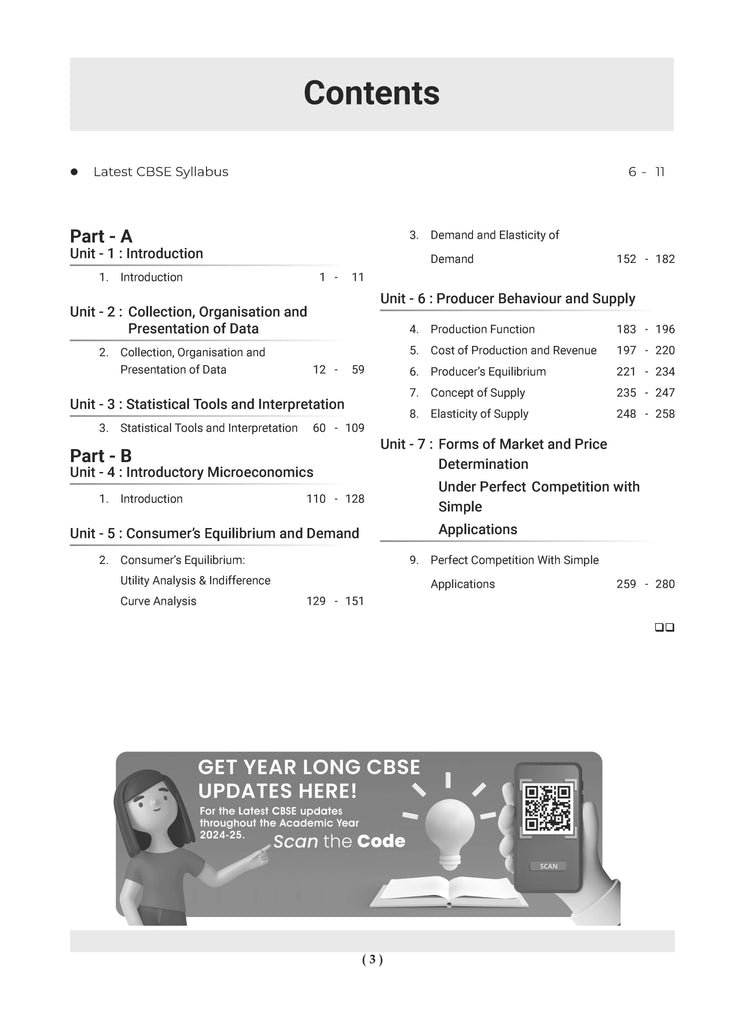 CBSE Question Bank Class 11 Economics, Chapterwise and Topicwise Solved Papers For 2025 Exams