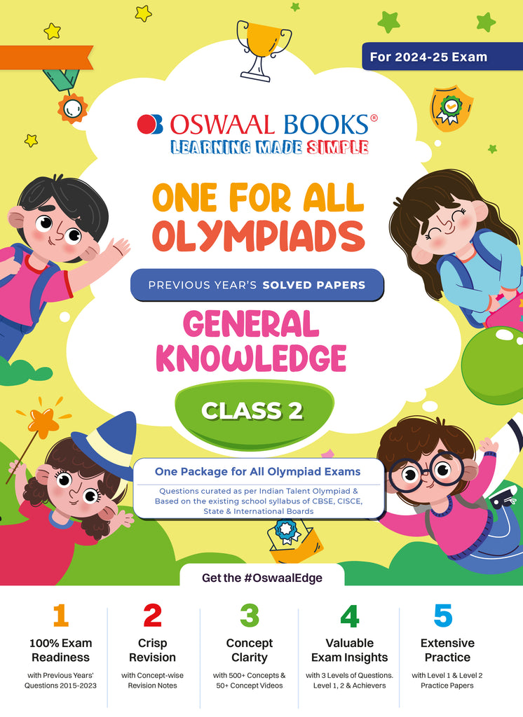 One For All Olympiad Class 2 General Knowledge | Previous Years Solved Papers | For 2024-25 Exam