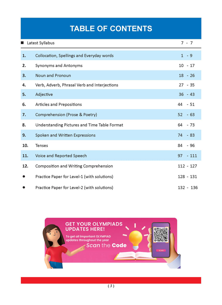 One For All Olympiad Class 6 English | Previous Years Solved Papers | For 2024-25 Exam