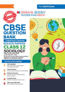 CBSE Question Bank Class 12 Sociology, Chapterwise and Topicwise Solved Papers For Board Exams 2025