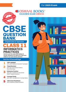 CBSE Question Bank Class 11 Informatics Practices, Chapterwise and Topicwise Solved Papers For 2025 Exams