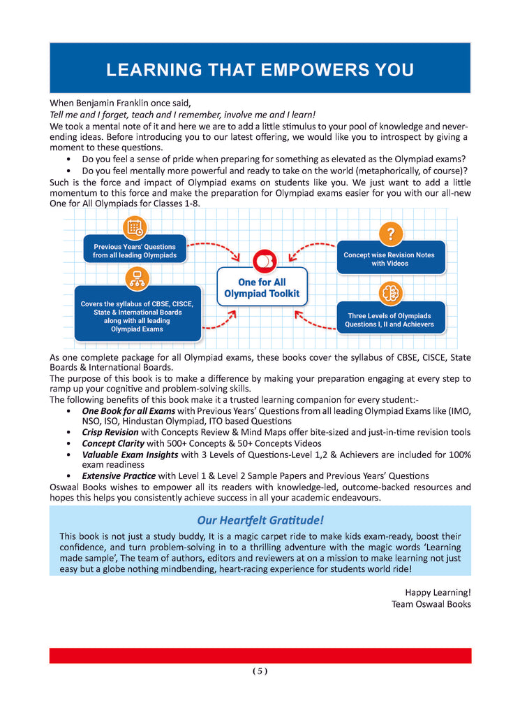 One For All Olympiad Class 1 Reasoning | Previous Years Solved Papers | For 2024-25 Exam