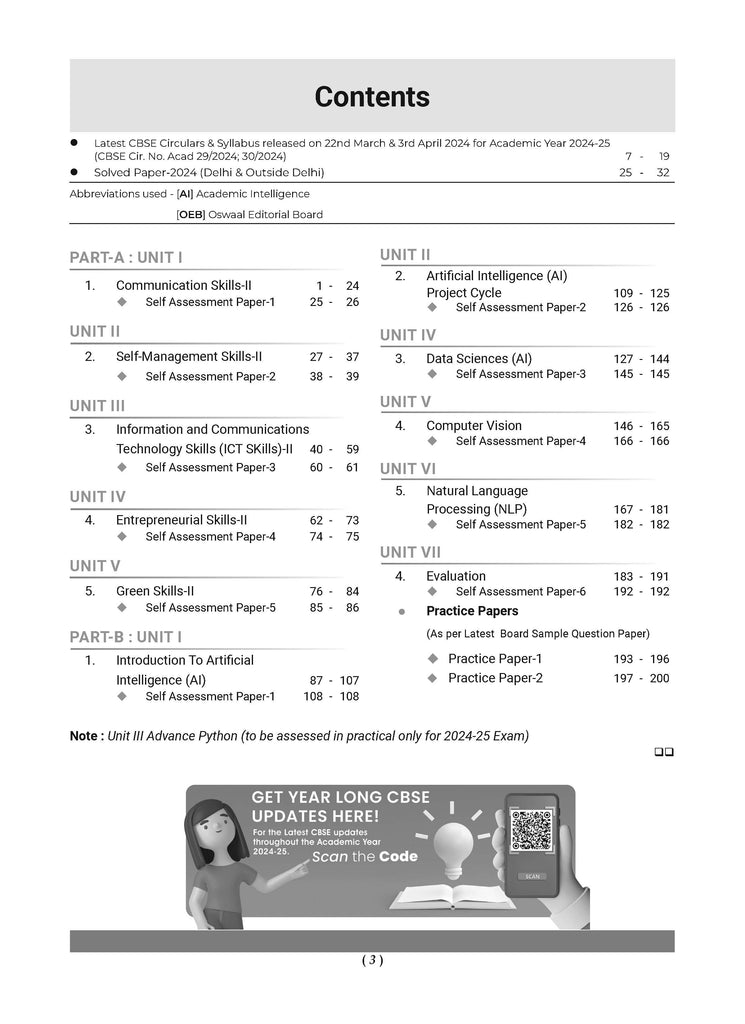 CBSE Question Bank Class 10 Artificial Intelligence, Chapterwise and Topicwise Solved Papers For Board Exams 2025