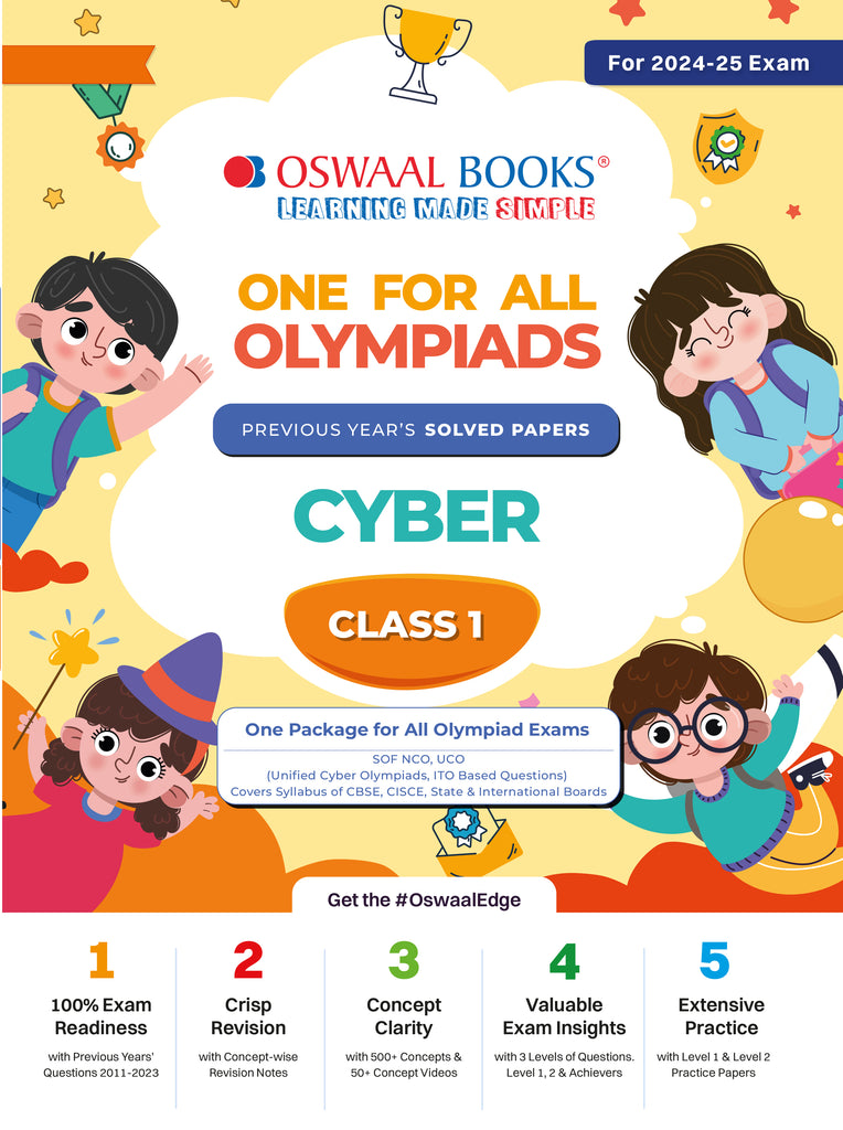 One For All Olympiad Class 1 Cyber | Previous Years Solved Papers | For 2024-25 Exam