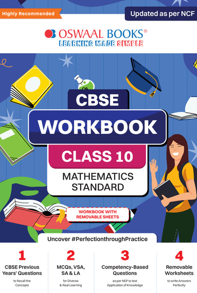 CBSE Workbook Class 10 Mathematics Standard | Updated as per NCF | For Latest Exam