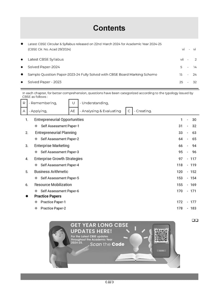 CBSE Question Bank Class 12 Entrepreneurship, Chapterwise and Topicwise Solved Papers For Board Exams 2025