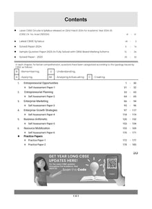 CBSE Question Bank Class 12 Entrepreneurship, Chapterwise and Topicwise Solved Papers For Board Exams 2025