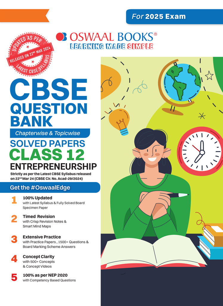 CBSE Question Bank Class 12 Entrepreneurship, Chapterwise and Topicwise Solved Papers For Board Exams 2025