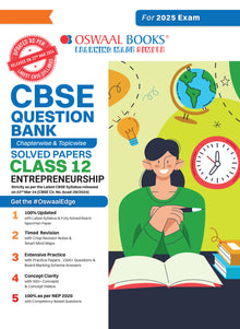 CBSE Question Bank Class 12 Entrepreneurship, Chapterwise and Topicwise Solved Papers For Board Exams 2025