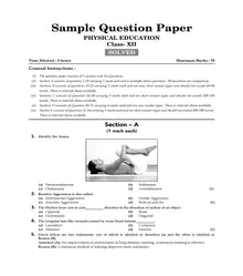 CBSE Question Bank Class 12 Physical Education, Chapterwise and Topicwise Solved Papers For Board Exams 2025