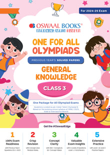 One For All Olympiad Class 3 General Knowledge | Previous Years Solved Papers | For 2024-25 Exam