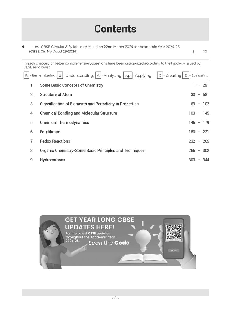 CBSE Question Bank Class 11 Chemistry, Chapterwise and Topicwise Solved Papers For 2025 Exams