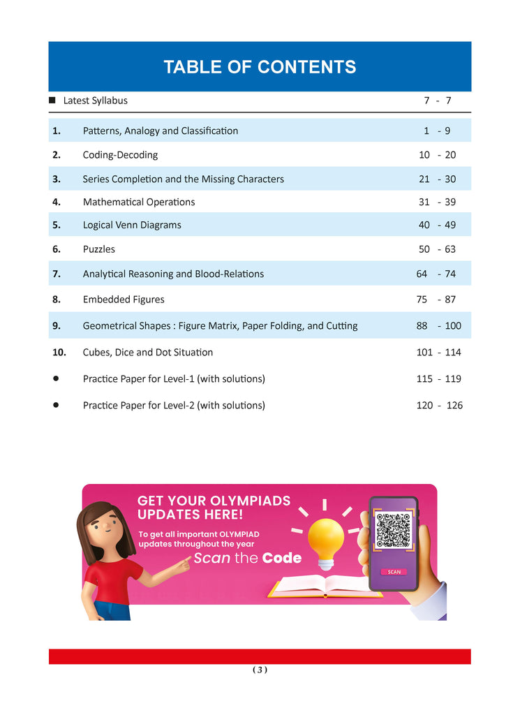 One For All Olympiad Class 7 Reasoning | Previous Years Solved Papers | For 2024-25 Exam