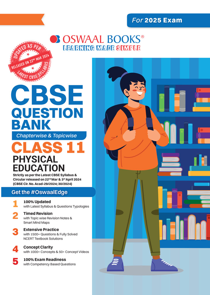 CBSE Question Bank Class 11 Physical Education, Chapterwise and Topicwise Solved Papers For 2025 Exams