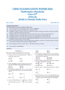 CBSE Question Bank  Class 10 Mathematics Standard, Chapterwise and Topicwise Solved Papers For Board Exams 2025