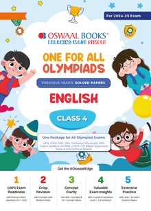 One For All Olympiad Class 4 English | Previous Years Solved Papers | For 2024-25 Exam