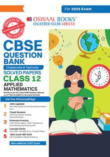 CBSE Question Bank Class 12 Applied Mathematics, Chapterwise and Topicwise Solved Papers For Board Exams 2025