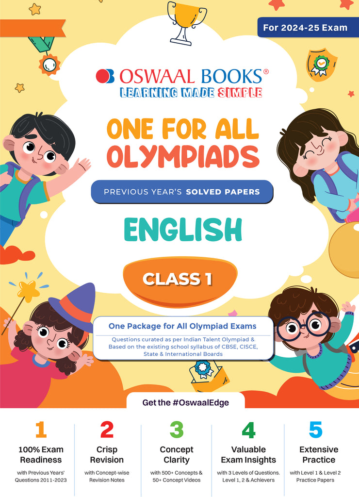 One For All Olympiad Class 1 English | Previous Years Solved Papers | For 2024-25 Exam