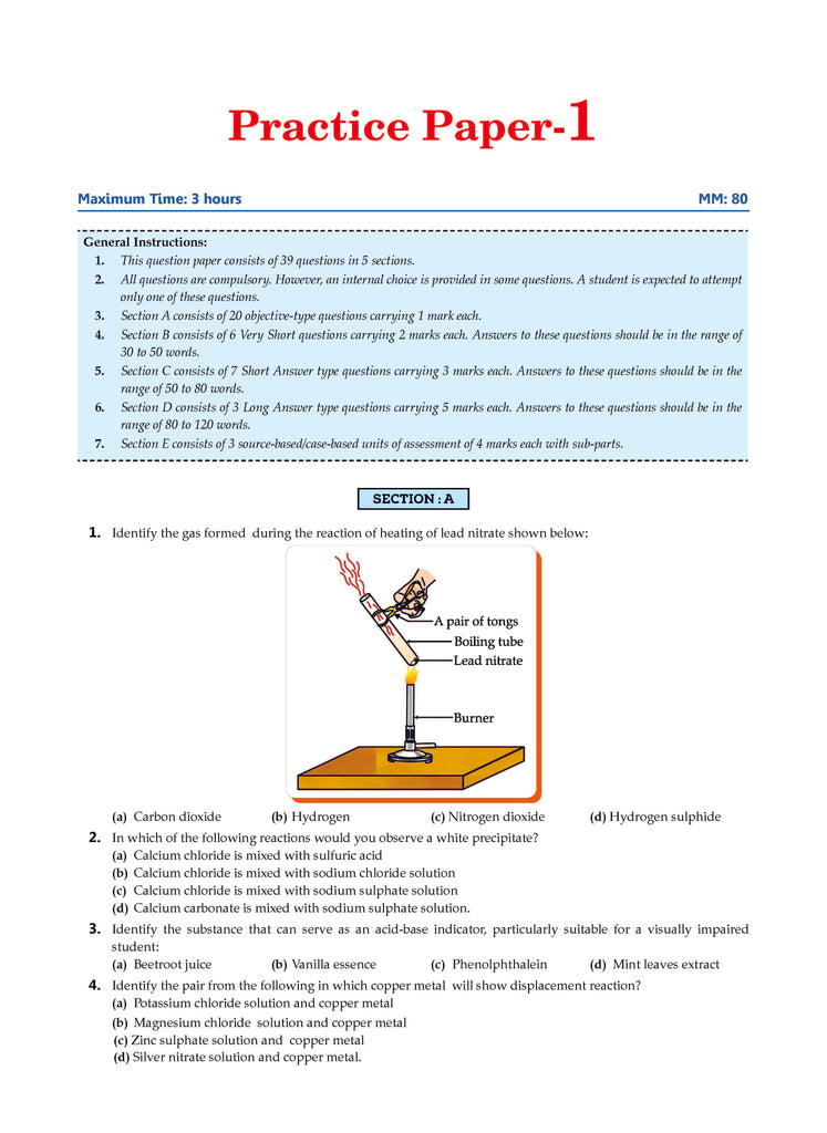 CBSE Question Bank  Class 10 Science, Chapterwise and Topicwise Solved Papers For Board Exams 2025