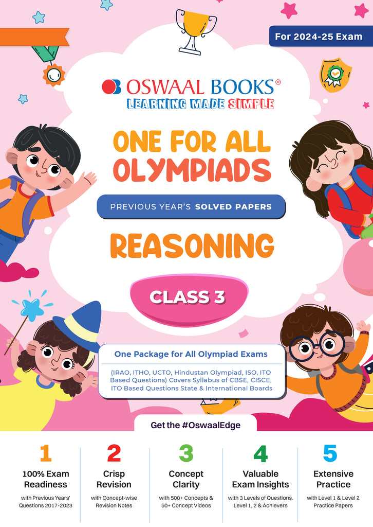 One For All Olympiad Class 3 Reasoning | Previous Years Solved Papers | For 2024-25 Exam