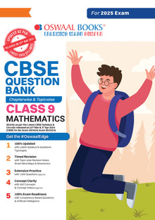 CBSE Question Bank Class 9 Mathematics, Chapterwise and Topicwise Solved Papers For 2025 Exams