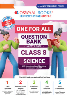 One For All Question Bank NCERT & CBSE, Class-8 Science (For Latest Exam)