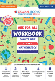 One For All Workbook | Concept Wise Class-4 Mathematics Book | For Latest Exam