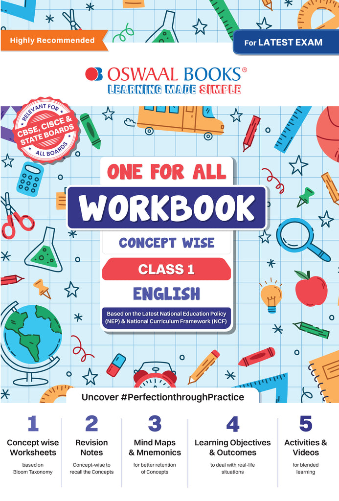 One For All Workbook | Concept Wise Class-1 English Book | For Latest Exam