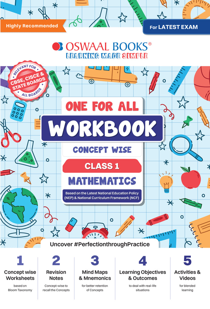 One For All Workbook | Concept Wise Class-1 Mathematics Book | For Latest Exam