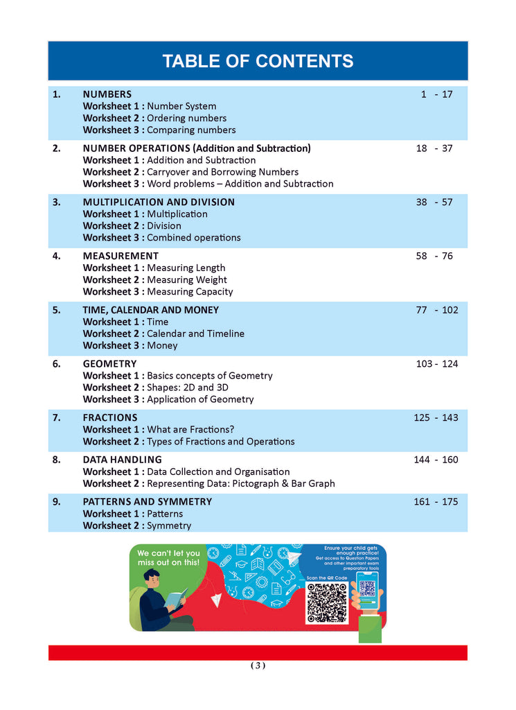 One For All Workbook | Concept Wise Class-3 Mathematics Book | For Latest Exam