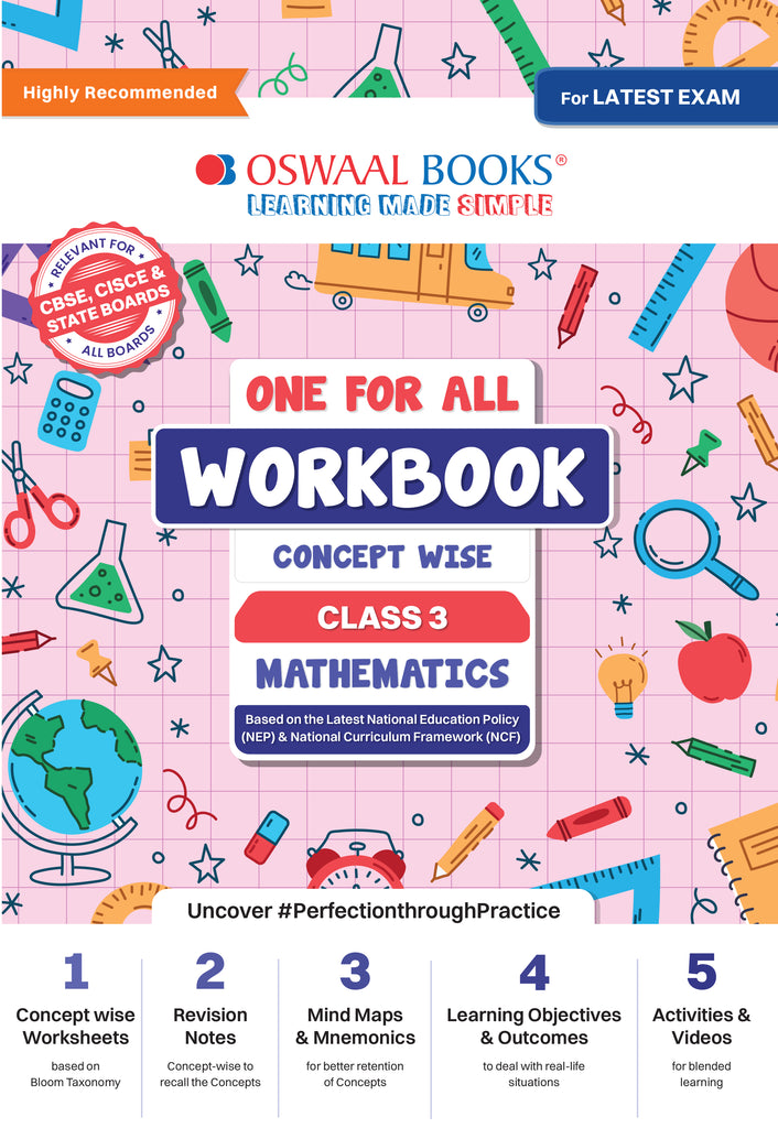 One For All Workbook | Concept Wise Class-3 Mathematics Book | For Latest Exam