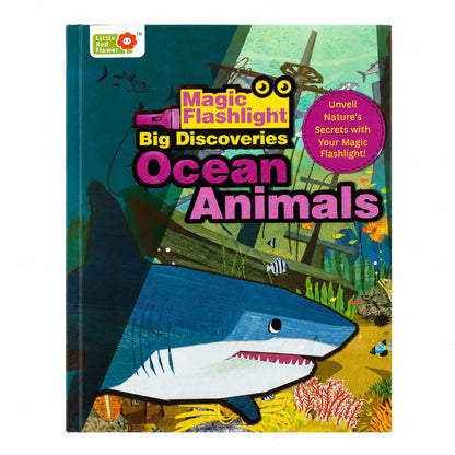 Oswaal Lil Legends Magic Flashlight Big Discoveries Ocean Animals for Kids | Interactive Hidden Picture Book with Reveal Card | Interesting Facts | Activity Book for Toddlers | For Age 3+