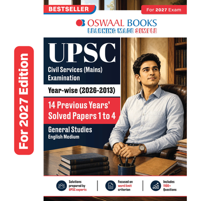 Oswaal UPSC Mains 14 Years Solved Papers 2027 | GS Papers 1–4 | 2013–2026 | Micro Trend Analysis | Model Answer